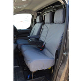 Peugeot Expert 2016 On Driver And Front Double Passenger Seat Covers - Grey
